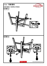 Preview for 6 page of Coaster 106599 Assembly Instructions Manual