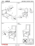 Preview for 3 page of Coaster 107829 Assembly Instructions