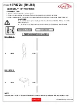 Preview for 2 page of Coaster 107872N Assembly Instructions