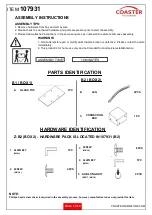 Preview for 2 page of Coaster 107931 Assembly Instructions