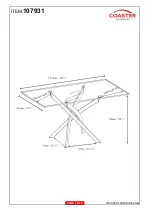 Preview for 4 page of Coaster 107931 Assembly Instructions