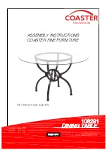 Предварительный просмотр 1 страницы Coaster 108291 Assembly Instructions Manual