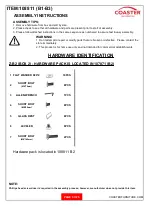 Preview for 3 page of Coaster 108811 Assembly Instructions