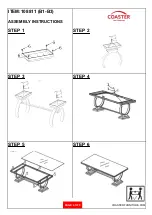 Preview for 4 page of Coaster 108811 Assembly Instructions