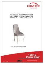 Preview for 1 page of Coaster 108812 Assembly Instructions