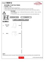 Preview for 2 page of Coaster 108812 Assembly Instructions