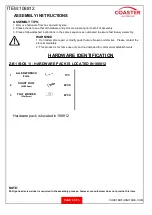 Preview for 3 page of Coaster 108812 Assembly Instructions