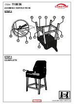 Preview for 4 page of Coaster 110036 Assembly Instructions