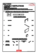 Preview for 2 page of Coaster 110101 Assembly Instructions