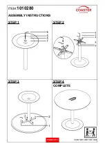 Preview for 3 page of Coaster 110280 Assembly Instructions