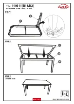 Предварительный просмотр 3 страницы Coaster 110611 Assembly Instructions