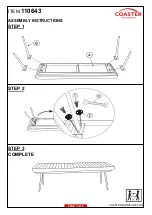 Preview for 3 page of Coaster 110643 Assembly Instructions