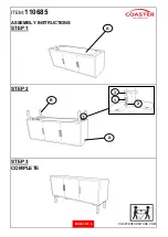 Предварительный просмотр 3 страницы Coaster 110685 Assembly Instructions