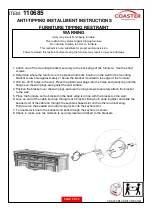 Предварительный просмотр 4 страницы Coaster 110685 Assembly Instructions