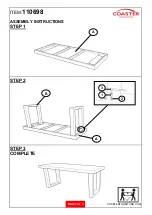 Preview for 3 page of Coaster 110698 Assembly Instructions