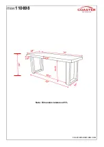 Preview for 4 page of Coaster 110698 Assembly Instructions