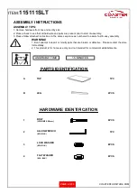 Preview for 2 page of Coaster 115111SLT Assembly Instructions