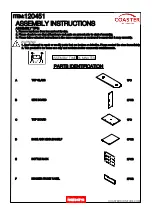 Предварительный просмотр 2 страницы Coaster 120451 Assembly Instructions Manual