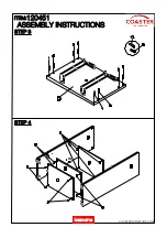 Предварительный просмотр 6 страницы Coaster 120451 Assembly Instructions Manual