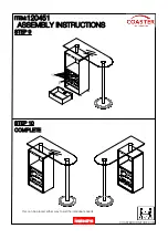 Предварительный просмотр 9 страницы Coaster 120451 Assembly Instructions Manual