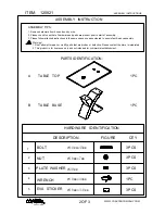 Preview for 2 page of Coaster 120821 Assembly Instructions