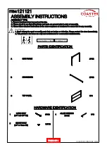 Preview for 2 page of Coaster 121121 Assembly Instructions