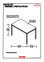 Preview for 4 page of Coaster 121121 Assembly Instructions