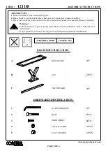 Preview for 2 page of Coaster 121183 Assembly Instructions