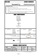 Preview for 2 page of Coaster 122089 Assembly Instruction