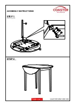 Предварительный просмотр 4 страницы Coaster 130005 Assembly Instructions Manual