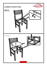 Предварительный просмотр 6 страницы Coaster 130005 Assembly Instructions Manual