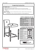 Preview for 2 page of Coaster 130059 Assembly Instruction