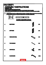 Preview for 2 page of Coaster 130071 Assembly Instructions Manual