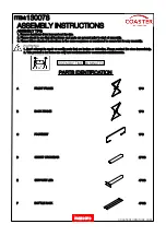 Preview for 2 page of Coaster 130078 Assembly Instructions Manual