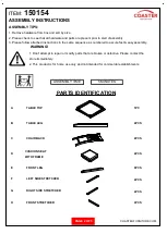 Preview for 2 page of Coaster 150154 Assembly Instructions