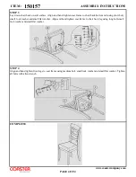 Preview for 4 page of Coaster 150157 Assembly Instructions