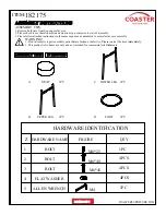 Preview for 2 page of Coaster 182175 Assembly Instructions