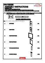 Preview for 2 page of Coaster 182235 Assembly Instructions Manual