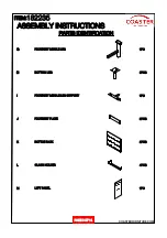 Preview for 3 page of Coaster 182235 Assembly Instructions Manual