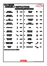 Preview for 6 page of Coaster 182235 Assembly Instructions Manual