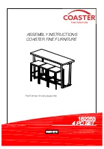 Coaster 182253 Assembly Instructions Manual preview