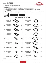 Preview for 2 page of Coaster 182303 Assembly Instructions Manual