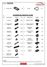 Preview for 3 page of Coaster 182303 Assembly Instructions Manual