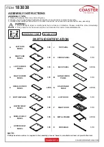 Preview for 2 page of Coaster 183038 Assembly Instructions Manual