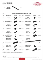 Preview for 3 page of Coaster 183038 Assembly Instructions Manual