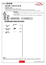 Preview for 3 page of Coaster 183444 Assembly Instructions