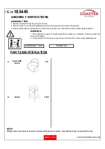 Preview for 2 page of Coaster 183445 Assembly Instructions