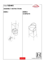 Preview for 4 page of Coaster 183445 Assembly Instructions