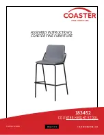 Предварительный просмотр 1 страницы Coaster 183452 Assembly Instructions