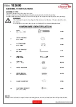 Предварительный просмотр 4 страницы Coaster 183600 Assembly Instructions Manual